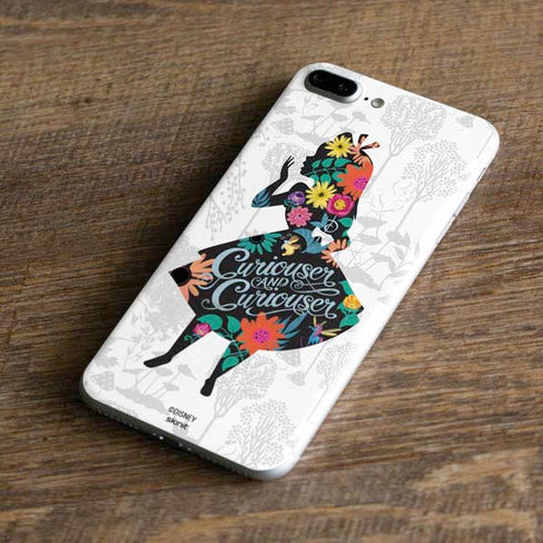 Disney Alice in Wonderland (animated) Silhouette Curiouser and Curiouser iPhone 8 Plus Skin
